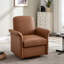 Fauteuil d'appoint pivotant avec base en bois
