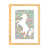 Toile avec cadre en bois beige