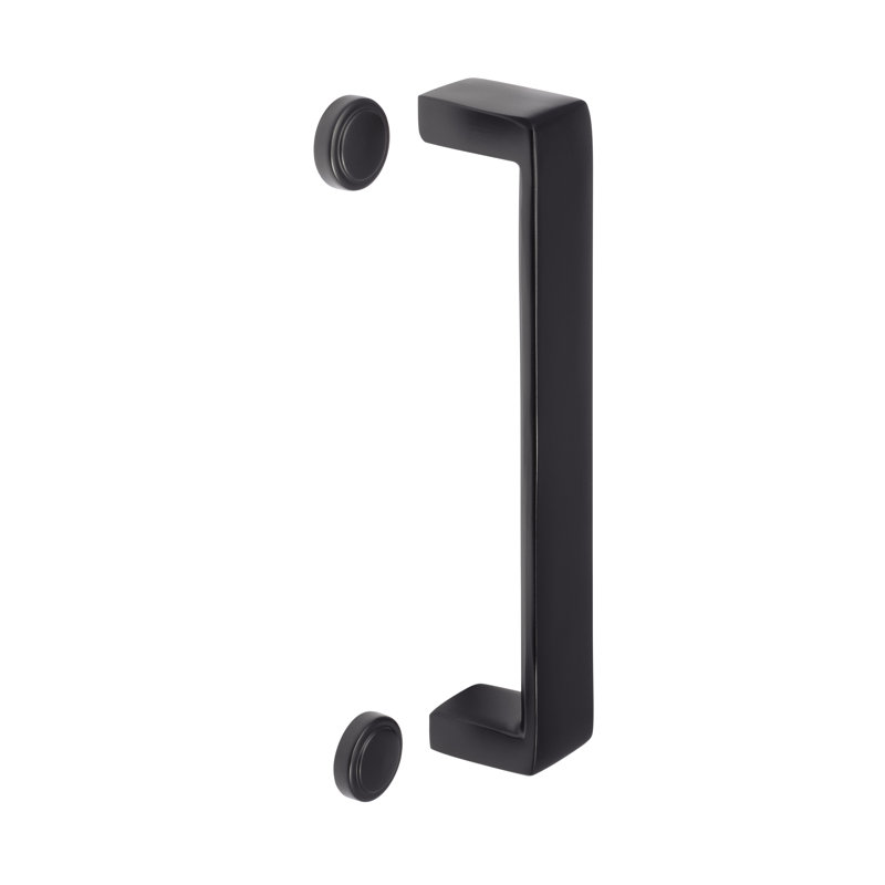 Flat Black Stainless Steel Barn Door Handle