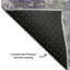 Tapis mauve lavable à la machine de qualité supérieure 9 pi x 12 pi Cerrito AMF573-104107311