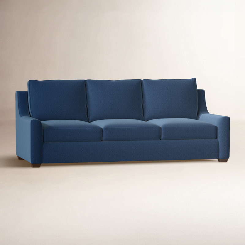 Canapé rembourré 80 po Gemi, Denim indigo classique