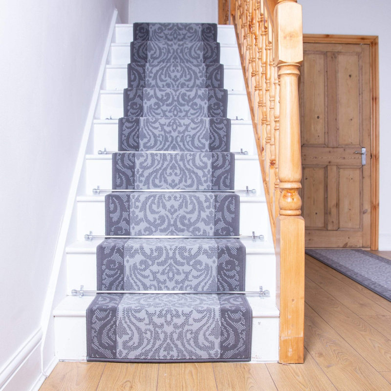 Runner Cayden Damask Area Rug, Runner 60 x 660cm