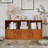 Bookcase With With 3 Cubbies And 3 Cabinets