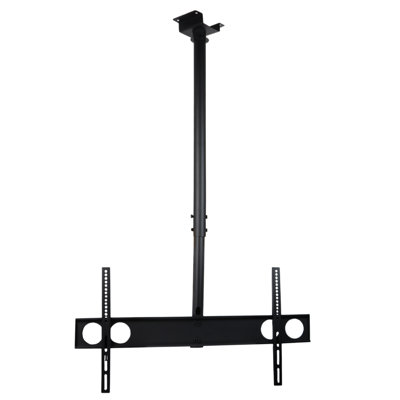 Support de plafond inclinable noir pouvant supporter jusqu'à 110 lb