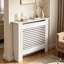 Jebediah 92cm H MDF Radiator Cover with Horizontal Slats and Display Shelf-814234471