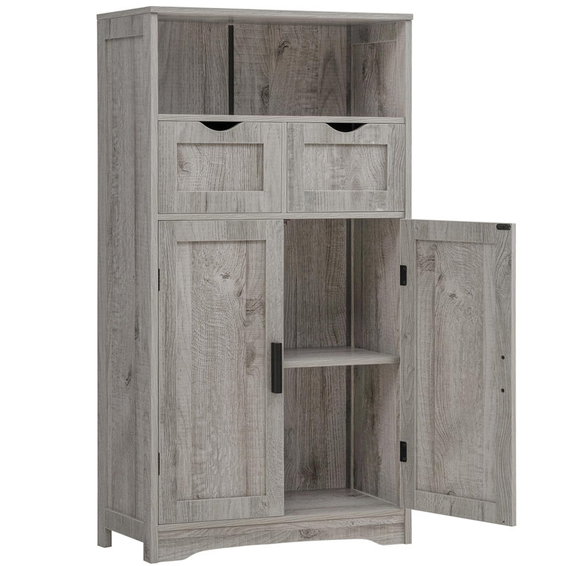 Nkechi Freestanding Bathroom Cabinet, Grey