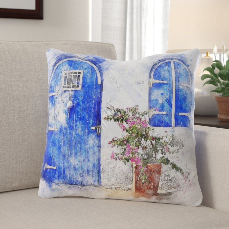 Coussin de porte , Microsuède, Intérieur