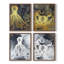 «Lake Como Garden», ensemble de 4 reproductions encadrées-180625009-180625008