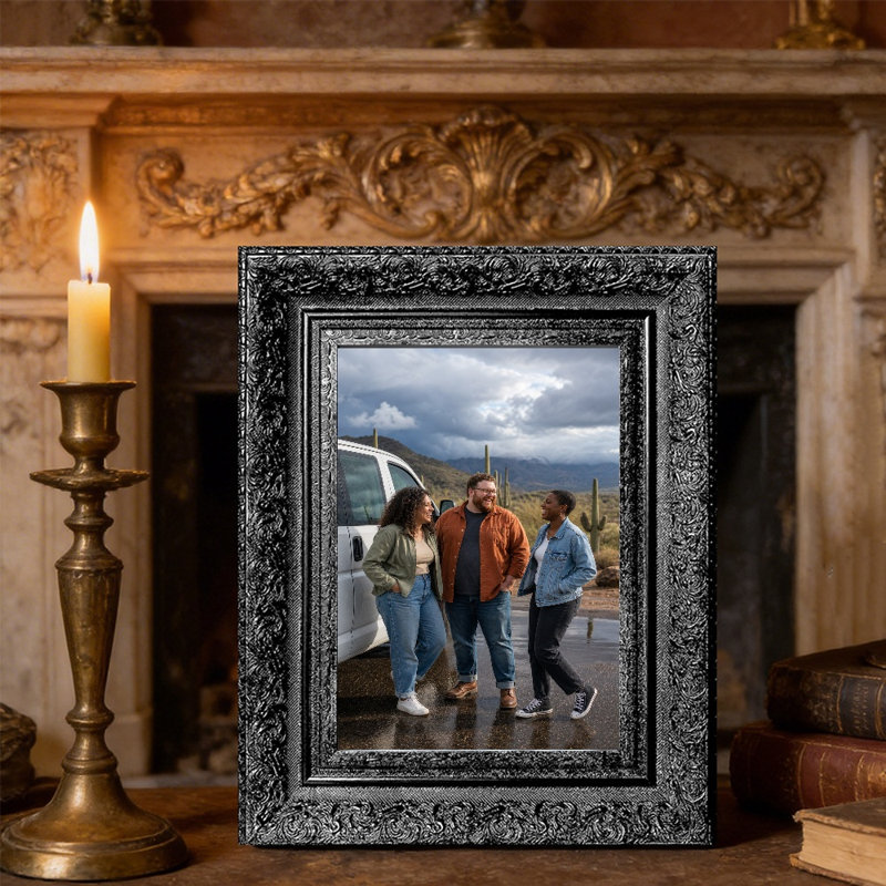 Cadre photo classique noir moderne 1PC 8 "x 10" avec un cadeau