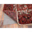 Tapis rouge en laine de conception unique 7 pi 7 po x 11 pi Wellsburg