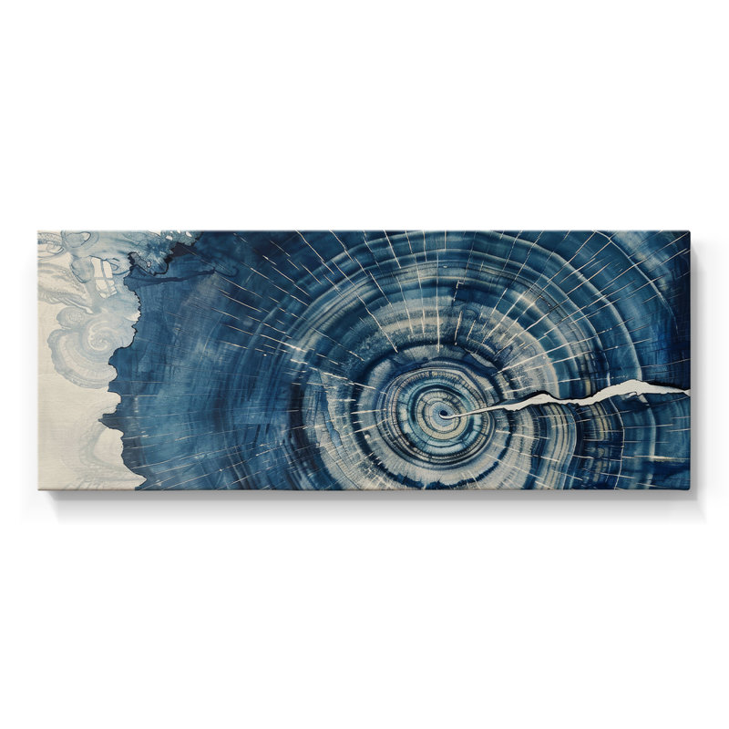 Série abstraite - CCXVIII - Toile tendue avec châssis - Prêt à être accroché, H 20 po x l 50 po