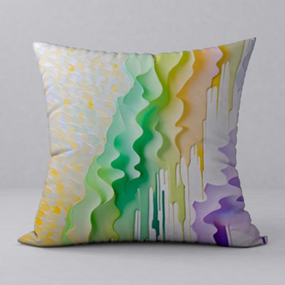 Abstract Reversible Throw Pillow