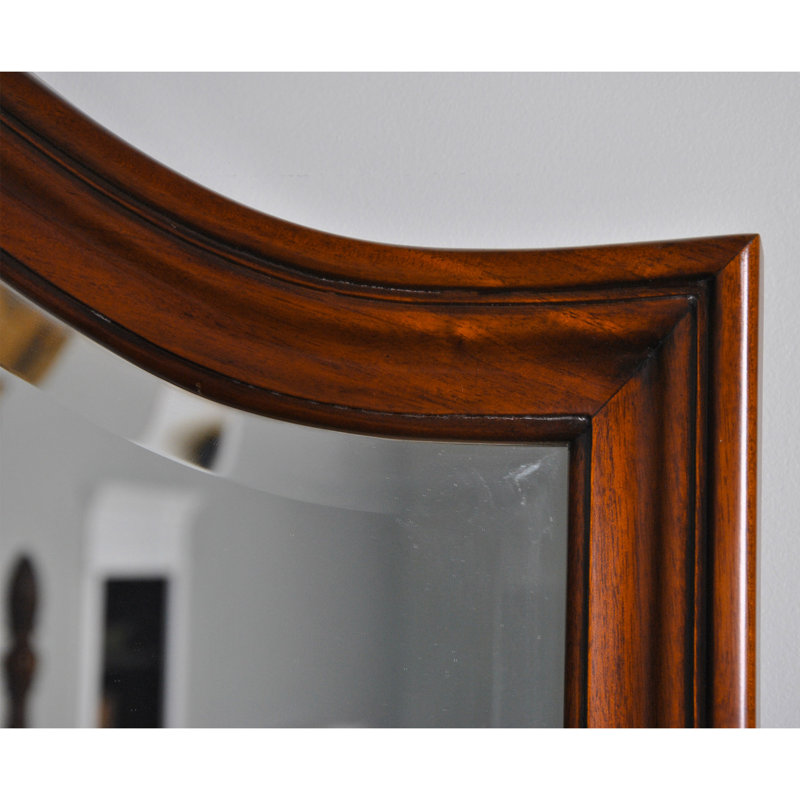 Solid Wood Arch Wall Mirror