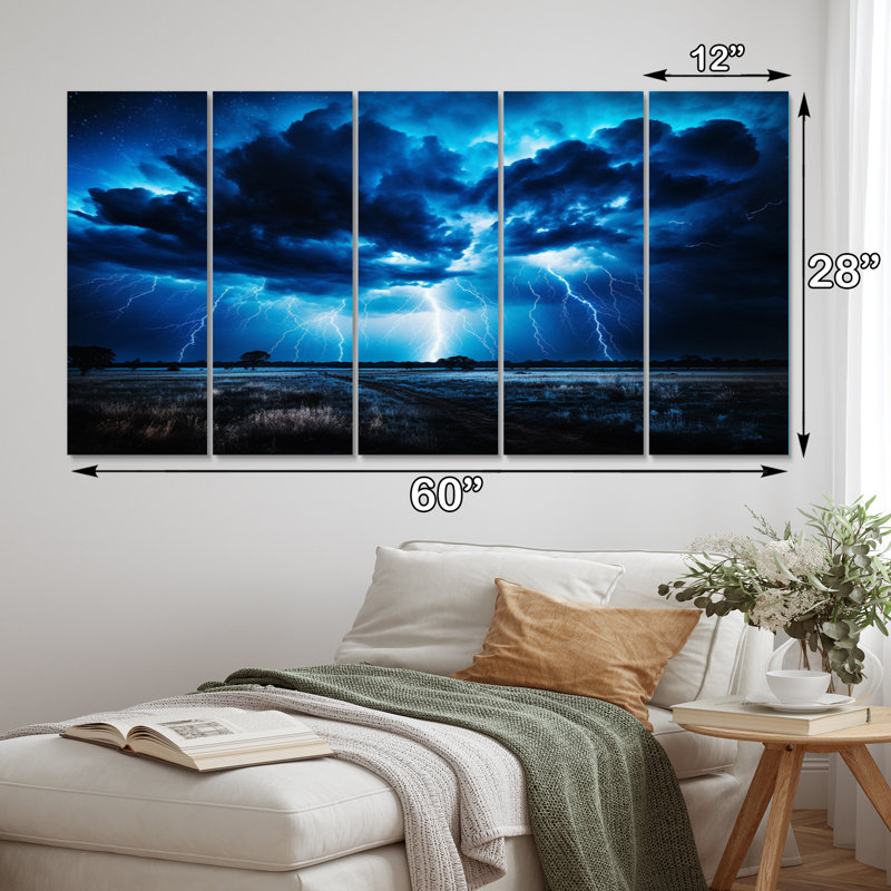 «Ethereal Lightning III» sur toile, reproduction de 5 pièces