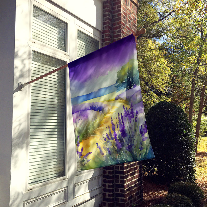 Lavande dans un drapeau de maison aquarelle