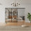 Porte de placard coulissante en miroir noir 96 x 80