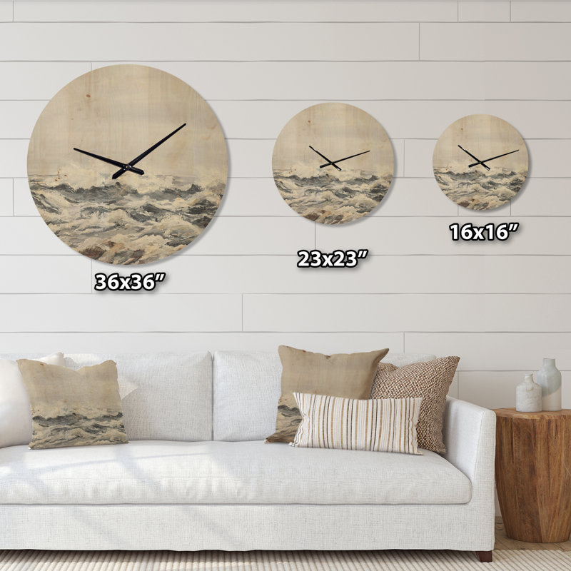 Horloge murale grise, Moyen