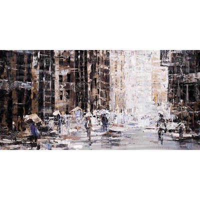 Industrial abstract city - 15.75"x31.50" Desk mat