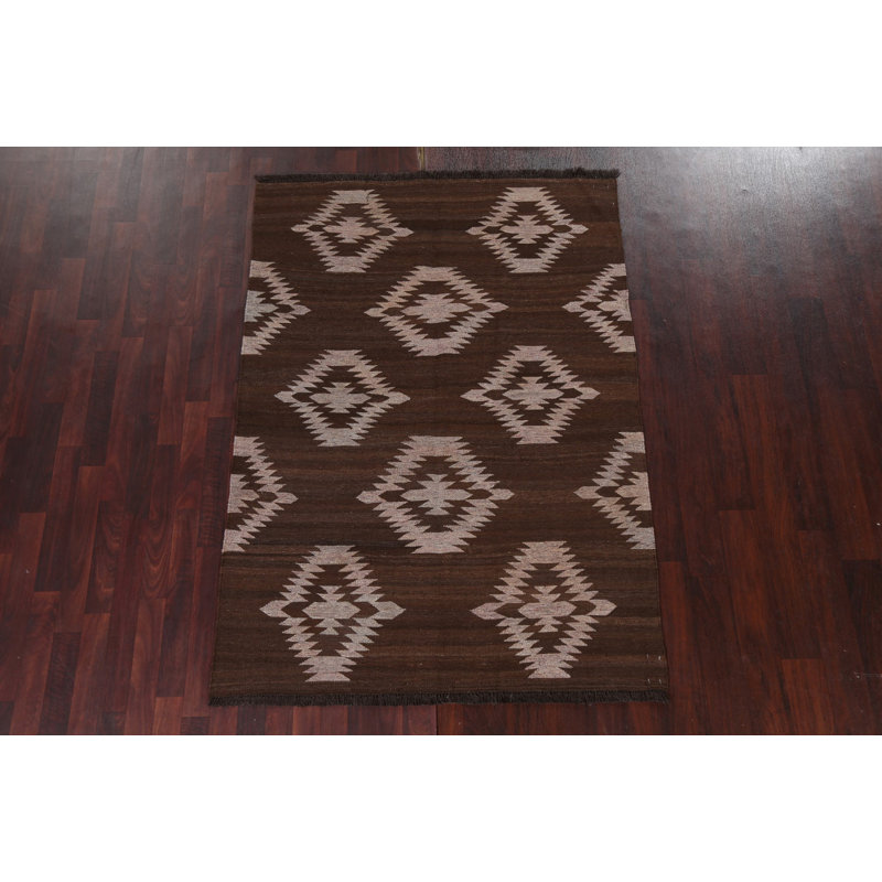 Tapis oriental fabriqué à la main teinture naturelle 5 x 7