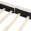 Grand lit plateforme tapissier avec tissu en velours, lit au sol avec cadre uni, beige-978851859
