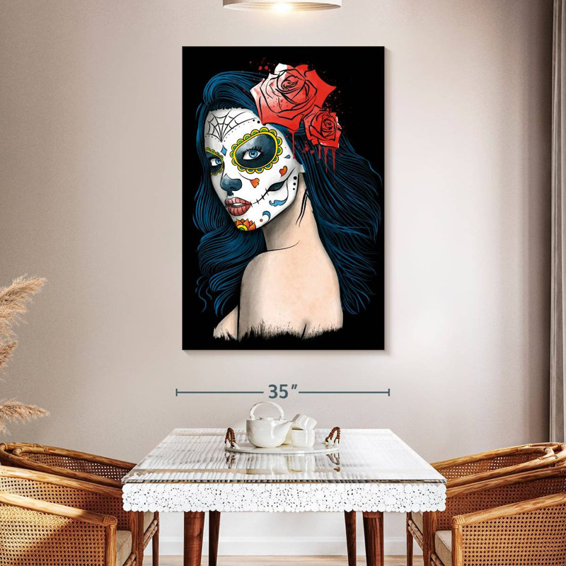 Leisha La Calavera Catrina, 51" H x 34" W