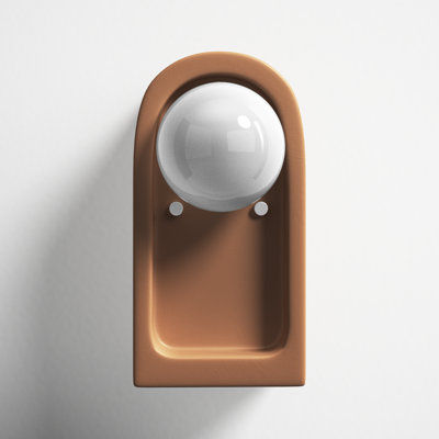 Rosalino Single Light Ceramic Dimmable Flush Mounted Sconce