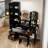 Small Space Left Drawer Desktop Vanity Table + Cushioned Stool, 2 AC+2 USB Power Station-307518042