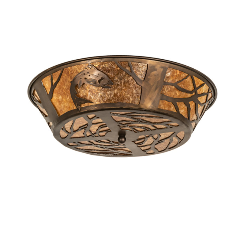 Leaping Trout 4 - Light Flush Mount