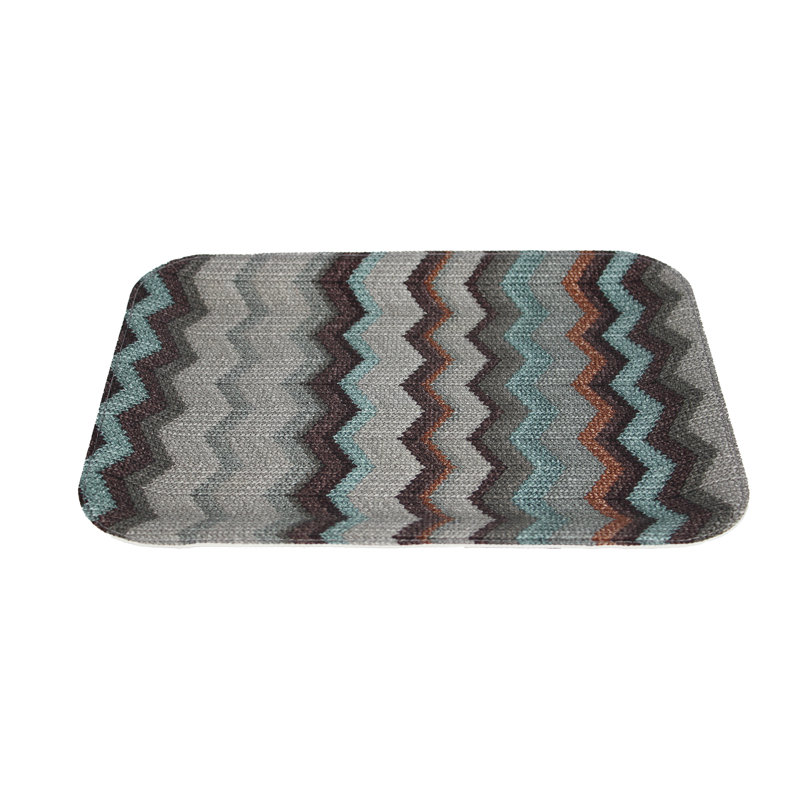 Alajhia Polyester Tray, Grey/Brown/Blue, 2cm H x 33cm W x 25cm D