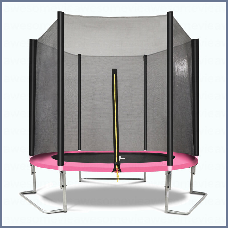 8FT Trampoline Outer Net-Pink And Black