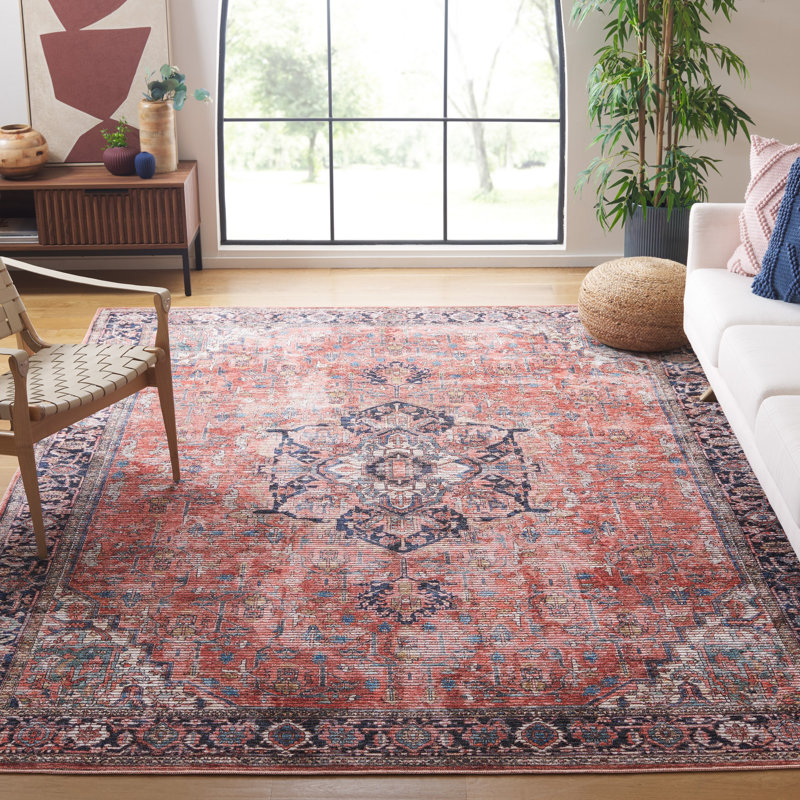 Manveer Serapi Performance Machine Washable Oriental Rug, Rectangle 8' x 10'