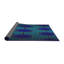 Fabriqué à la machine à partir de laine et de polyester turquoise/bleu marine wilridge tissé à la machine Tapis décoratif-409641249