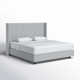 Hanson Upholstered Wingback Bed