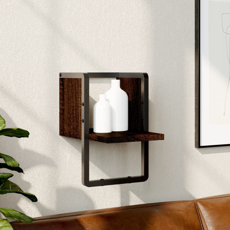 Narita Bracket Shelf, Black, 20cm H x 25cm W x 30cm D