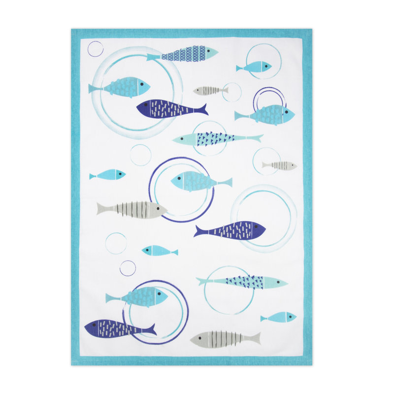 North Sea Cotton Accent Kitchen Towel