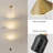 Brinnlee 1 - Light Golden LED Pendant Light Marble Linear Floor Lamp