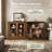 63.4'' Modular Sideboard & Buffet Cabinet Collection with Storage Display Drawers (Set of 2)-1759977300