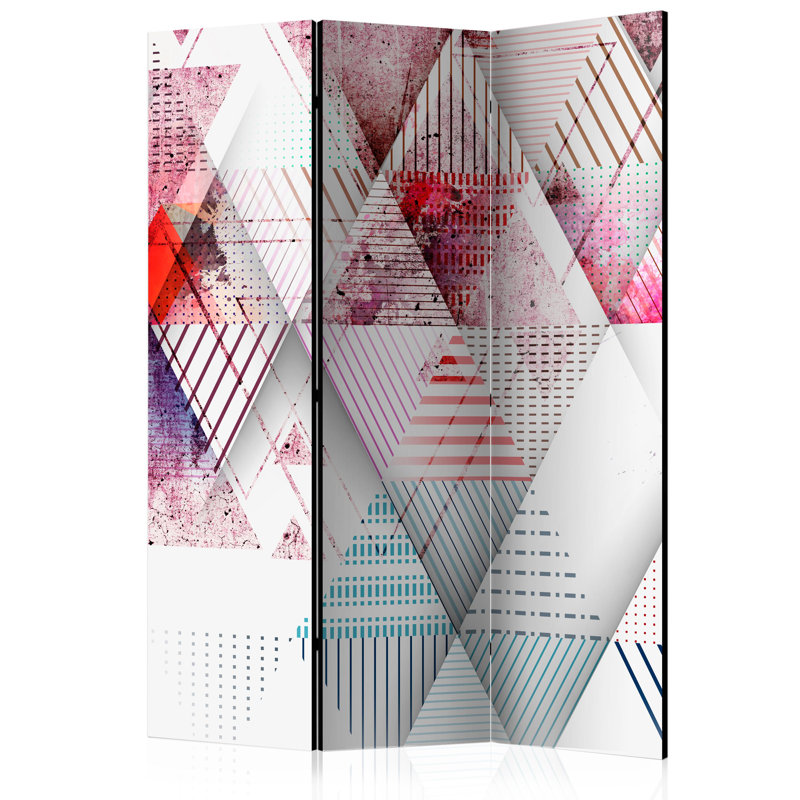 135cm W x 172cm H 3 - Panel Wood Folding Room Divider