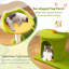 Palm Cat Tree Cat Tower Multi-Level Pet Play House-Green