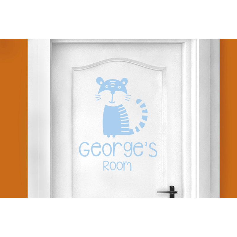 Animals Wall Decal, Light Blue