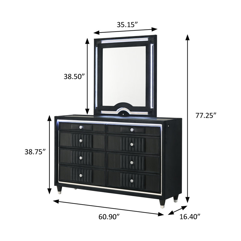 Commode 60,90 po avec miroir Modern Classics