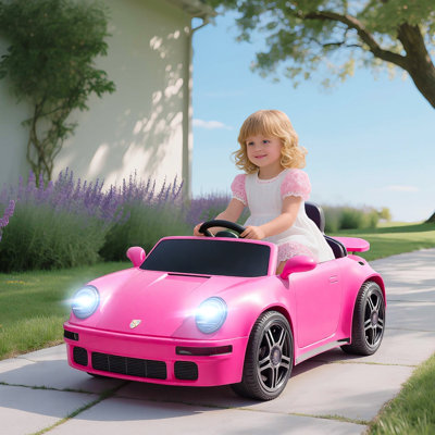 AIYAPLAY Licensed RUF CTR 2017-Yellowbird Electric Car for Kids 12V