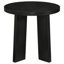 Ensemble de 2 tables basses et d'appoint rondes Strouse, noir.-1107408116-1107465502