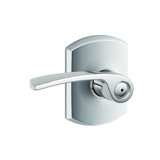Merano Lever with Greenwich Trim Bed and Bath Lock