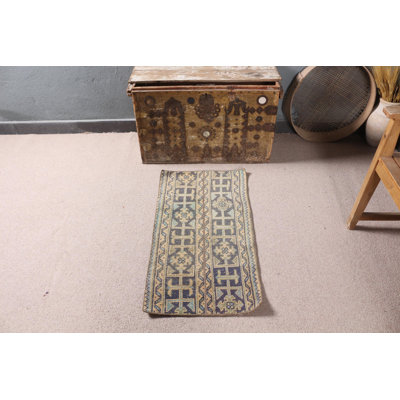 Tapis en laine tissé à la main avec un motif de tapis turc rétro et un attrait de petit tapis