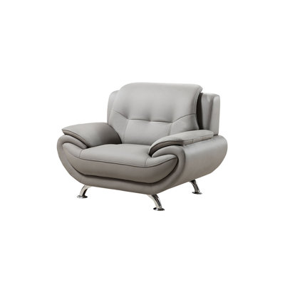 Sulayman 50" Wide Vegan Leather Armchair