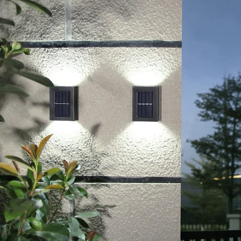 Allizzon Black Solar Powered Integrated LED Outdoor Flush Mount, White