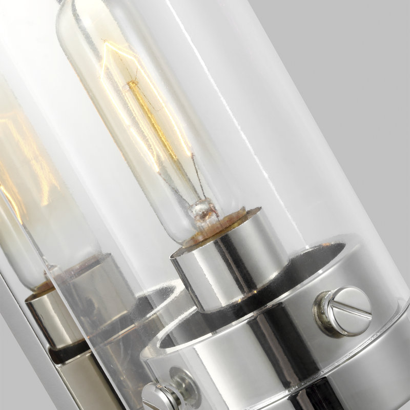 Garrett 2 - Light Dimmable Flush Mount by Chapman & Myers, Polished Nickel