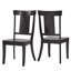 Ensemble de salle à manger 5 pièces à plateau rond en bois de chêne massif 45 po avec chaises-1469963177-1469963169