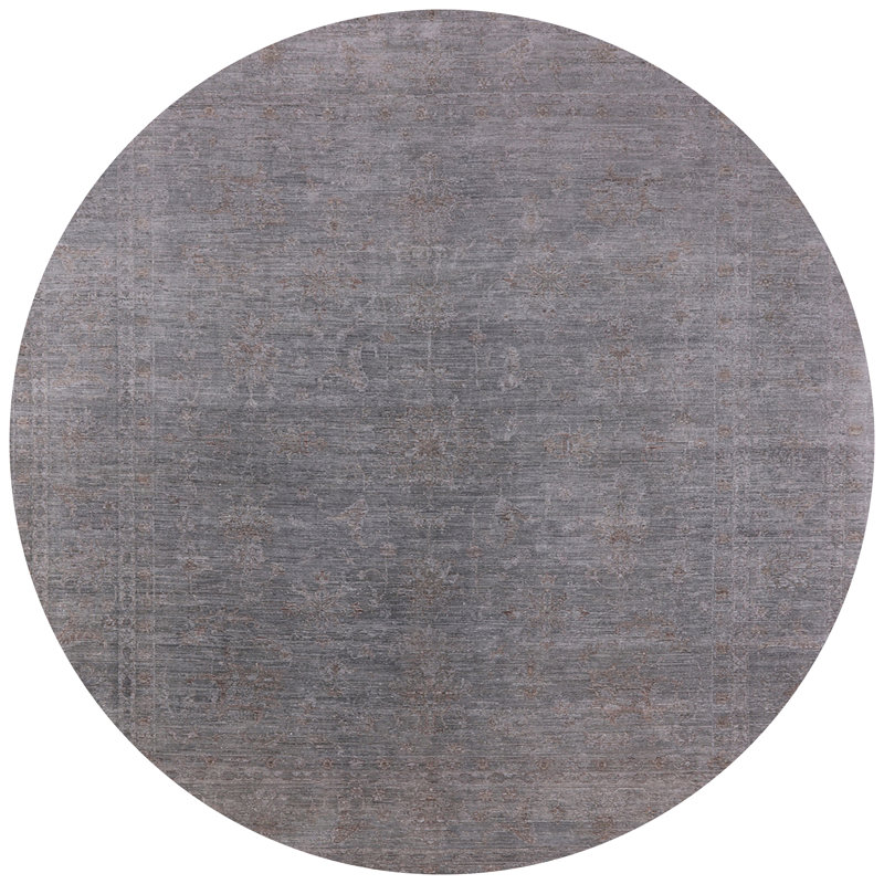 Huffine Oriental Indoor Rug, Round 5'